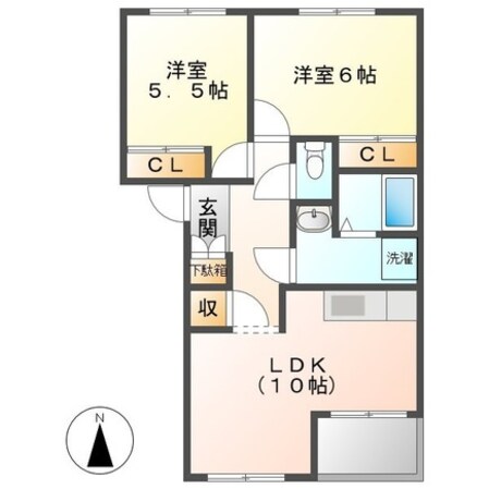 エルハイムの物件間取画像